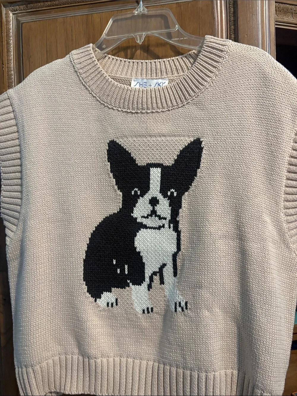 N/A cream knit